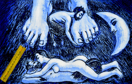 I lean against your foot